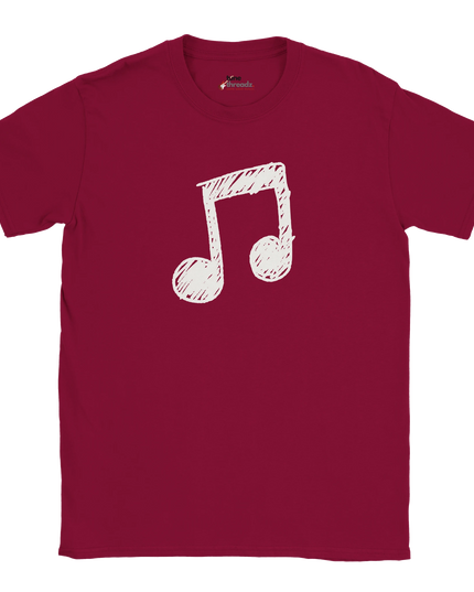Treble clef graphic tee in soft cotton fabric