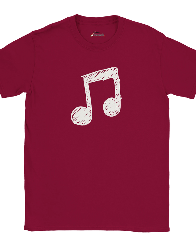 Treble clef graphic tee in soft cotton fabric
