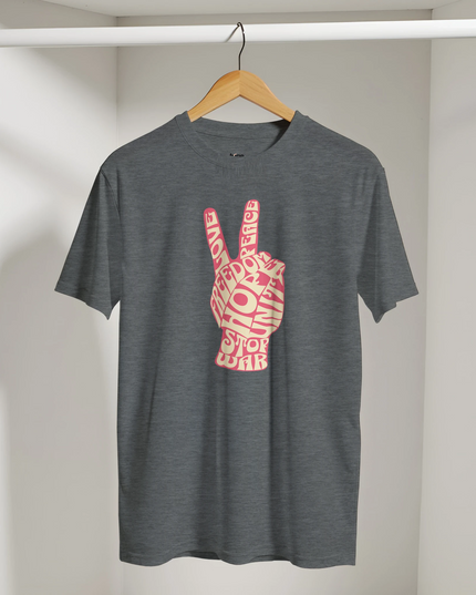 Classic 60s Peace Symbol unisex T‑shirt with bold peace sign print