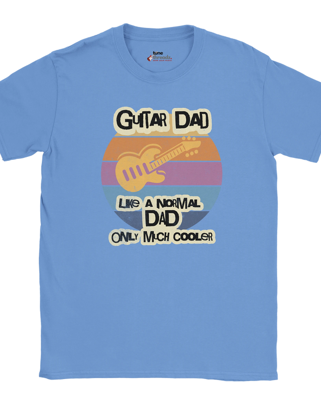 Guitar Dad T‑shirt with ‘Like a Normal Dad Only Much Cooler’ text