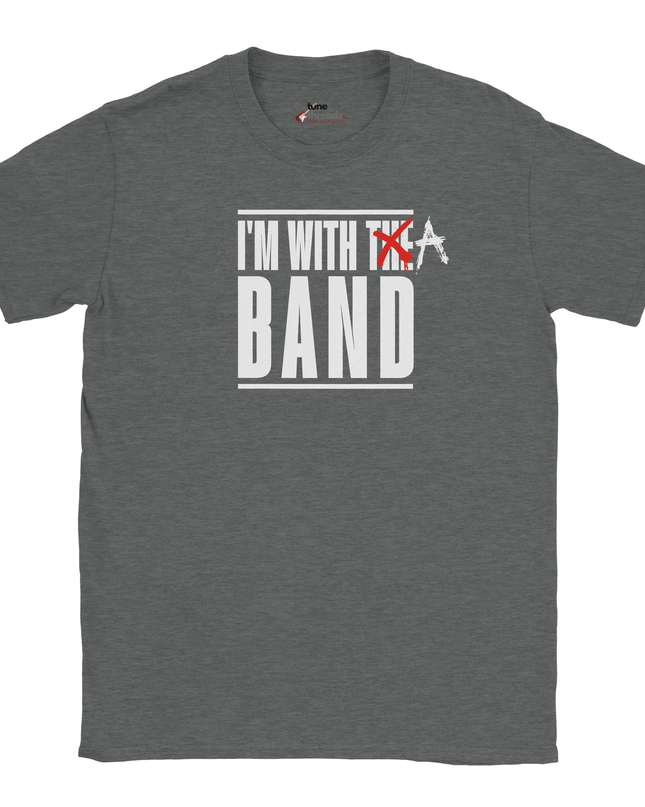 Statement slogan T‑shirt unisex with band graphic text