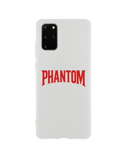 Model holding phone with the clear Phantom Flexi music case applied