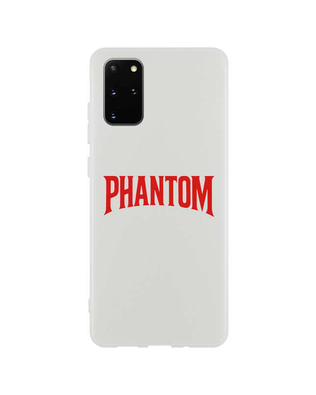 Model holding phone with the clear Phantom Flexi music case applied