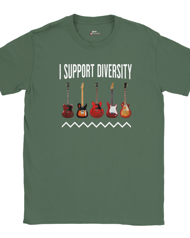 Unisex T‑shirt with bold 'Diversity' graphic across chest