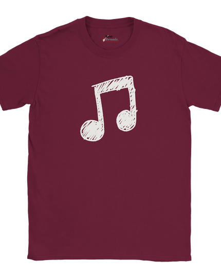 Model wearing clef music unisex relaxed-fit tee
