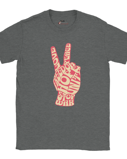 Classic 60s Peace Symbol unisex T‑shirt with bold peace sign print