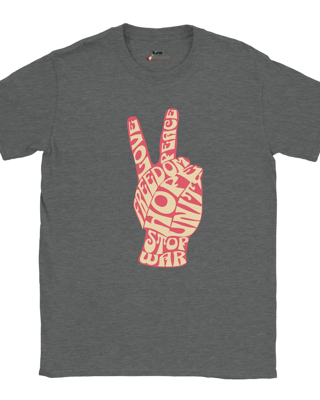 Classic 60s Peace Symbol unisex T‑shirt with bold peace sign print